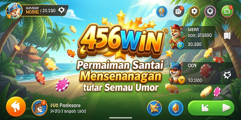 Tampilan gameplay seru dalam 456WIN yang penuh warna.