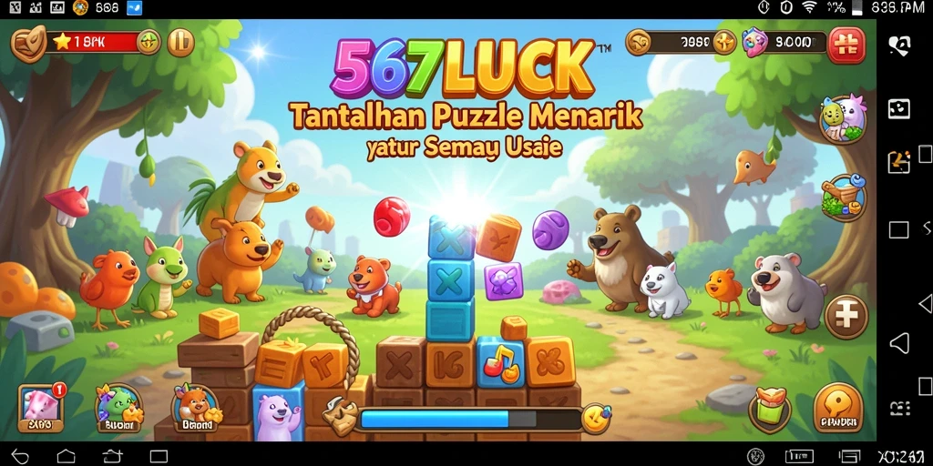Screenshot gameplay 567LUCK menampilkan tantangan Puzzle yang menarik.
