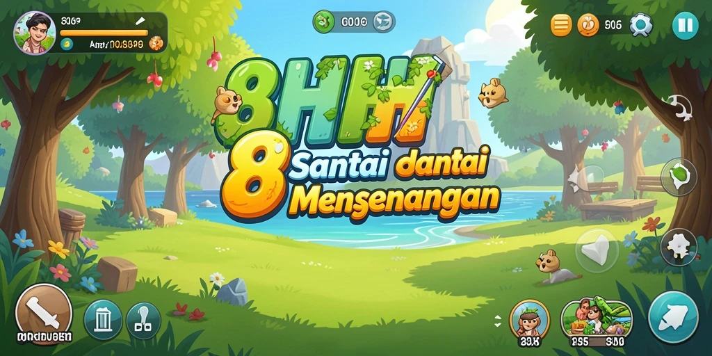 Screenshot gameplay 8HHH menampilkan keseruan dan tantangan permainan.