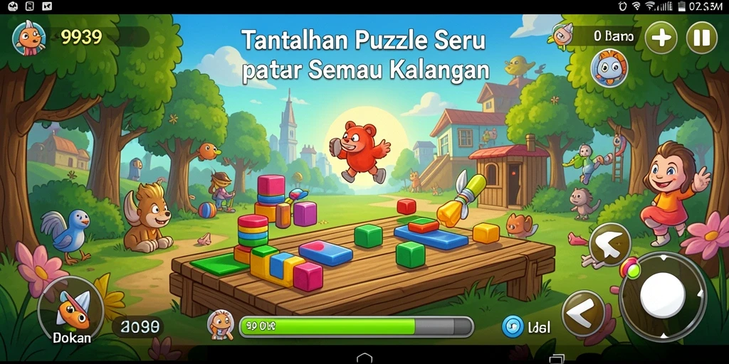Gameplay Puzzle menarik dalam 9939 dengan tantangan seru.