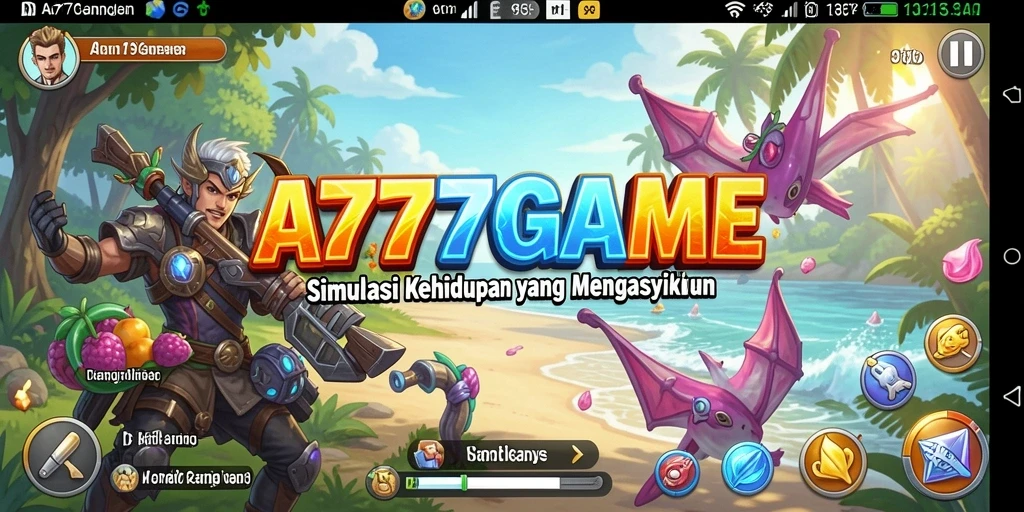 Tampilan menarik dalam gameplay A777GAME yang menggambarkan simulasi kehidupan.