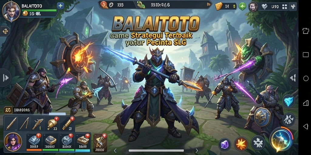 Screenshot gameplay BALAITOTO yang menunjukkan aktivitas membangun kerajaan.