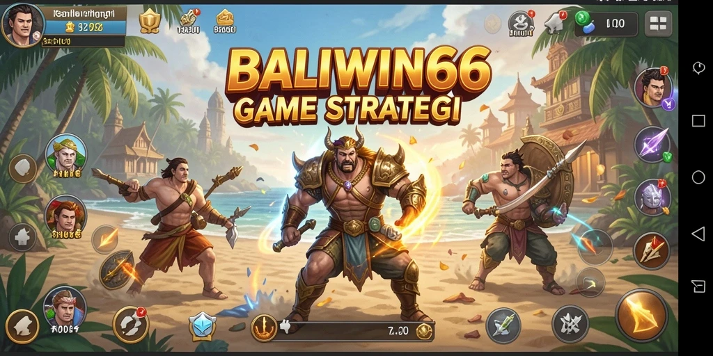 Screenshot yang menampilkan gameplay strategis BALIWIN66.