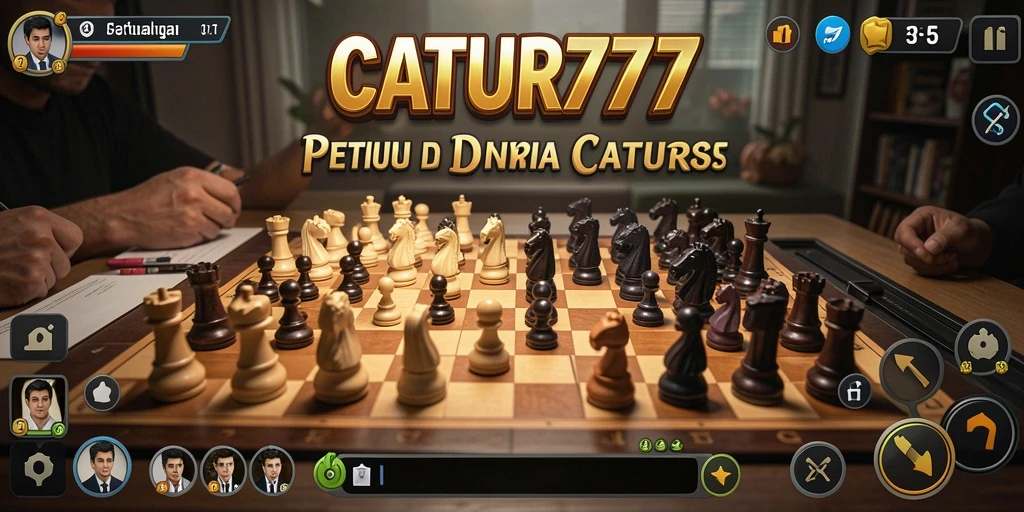 Screenshot gameplay dari petualangan seru CATUR777.