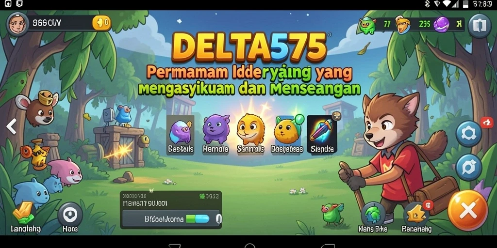 Tampilan gameplay <strong>DELTA575</strong> yang mengasyikkan dan interaktif.