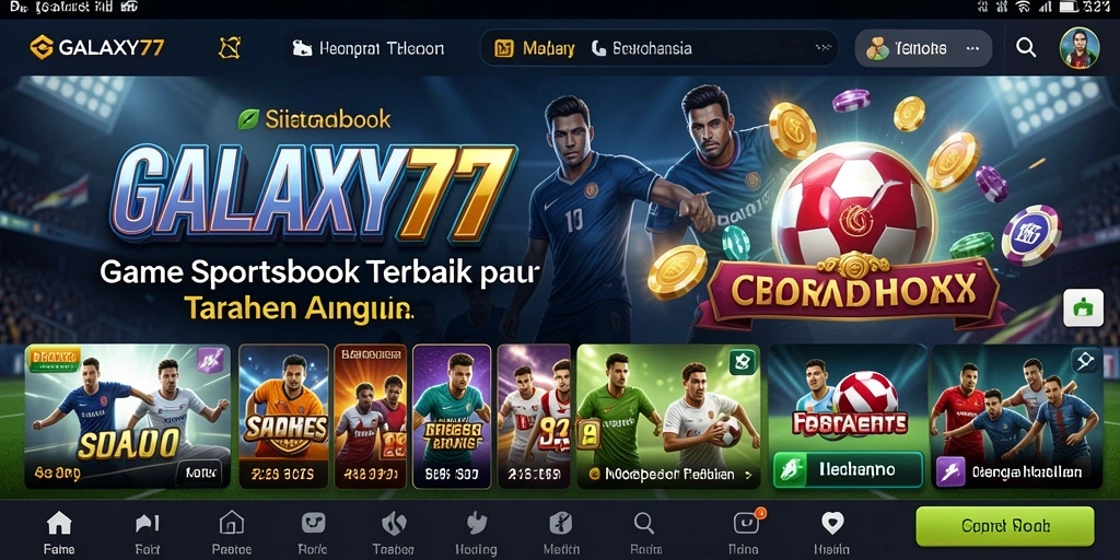 Screenshot GALAXY77 menampilkan gameplay taruhan yang menarik dan dinamis.