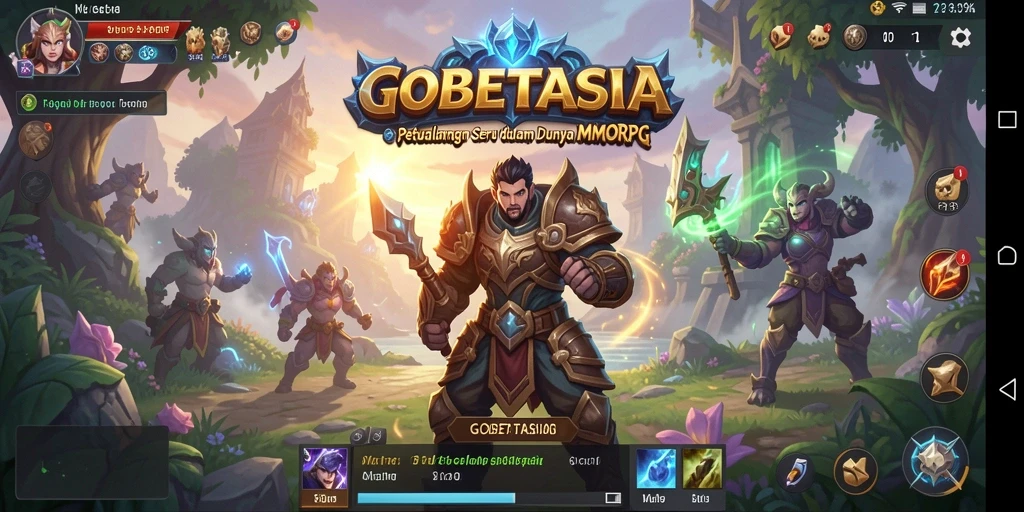 Tampilan gameplay GOBETASIA dengan aksi seru dan interaksi pemain.