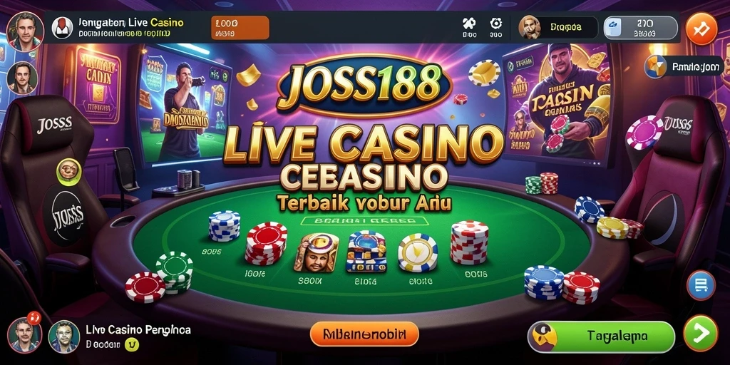 Tampilan gameplay JOSS188 yang seru dan interaktif di Live Casino.