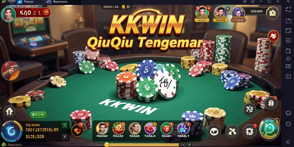 Tampilan menarik dari gameplay KKWIN dengan kartu QiuQiu.
