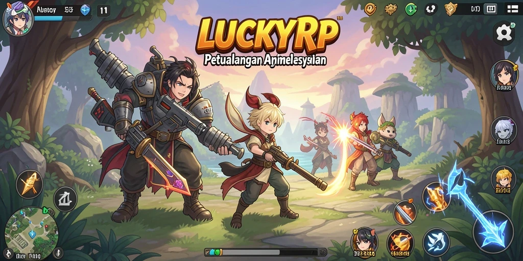 Gameplay seru dan interaksi karakter menarik di LUCKYRP.