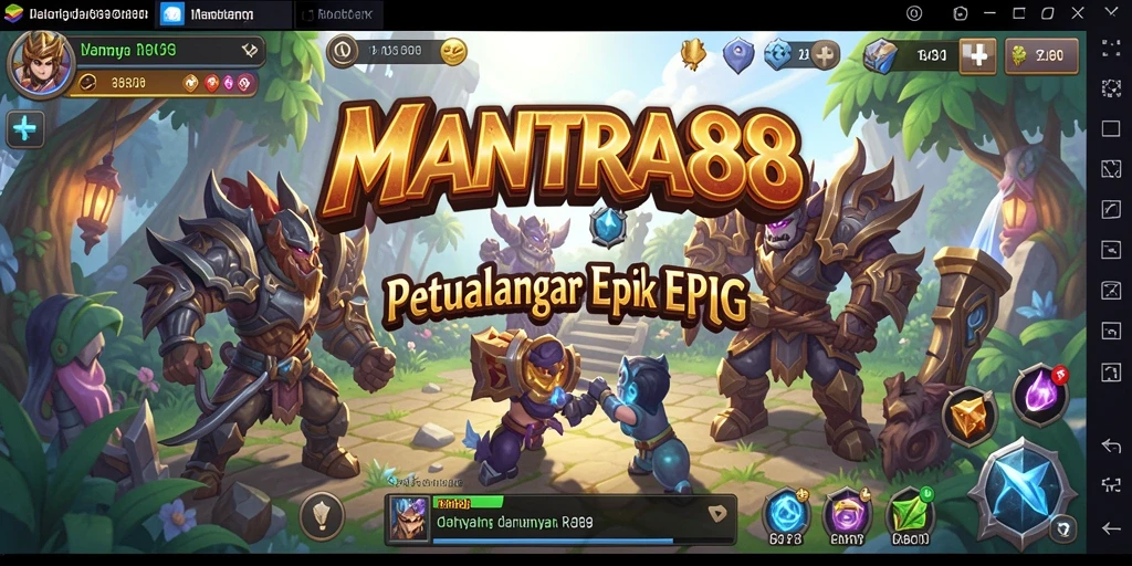 Tampilan gameplay dinamis dalam RPG penuh aksi.