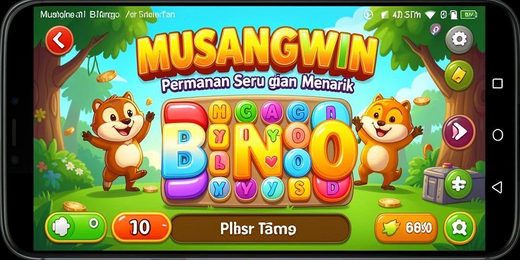 Tampilan gameplay seru di MUSANGWIN dengan suasana Bingo yang menarik.