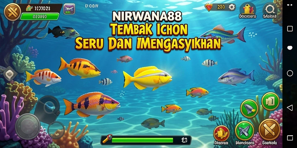 Gameplay seru di NIRWANA88 dengan aksi menembak ikan.