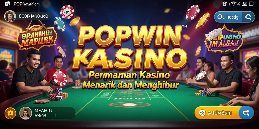 Tangkapan layar POPWIN menunjukkan gameplay dan antarmuka yang menarik.