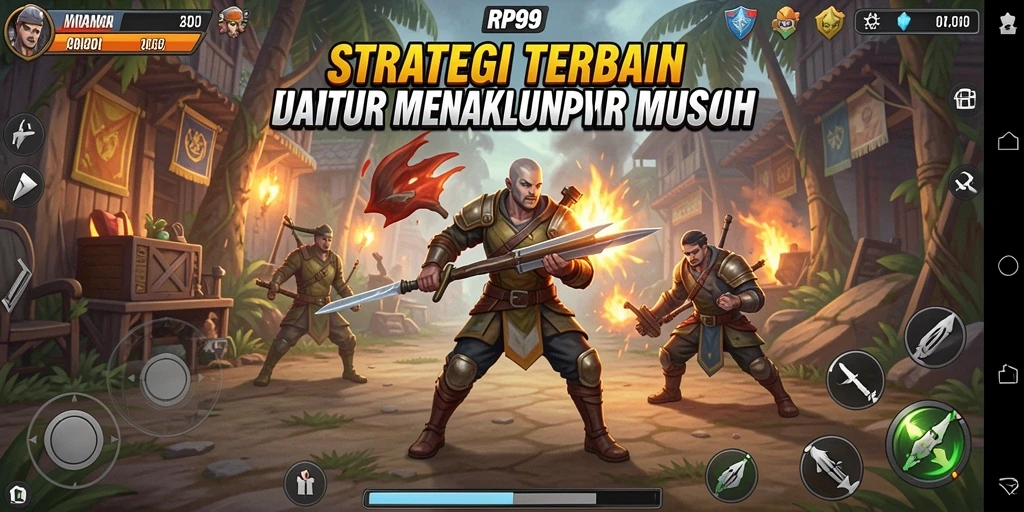 Gameplay RP99 yang menegangkan dan strategi yang mendalam.