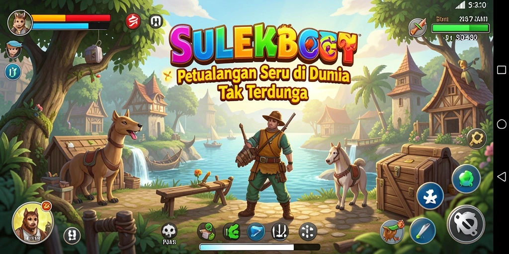 Gameplay SULEBET menunjukkan aksi petualangan yang mendebarkan.