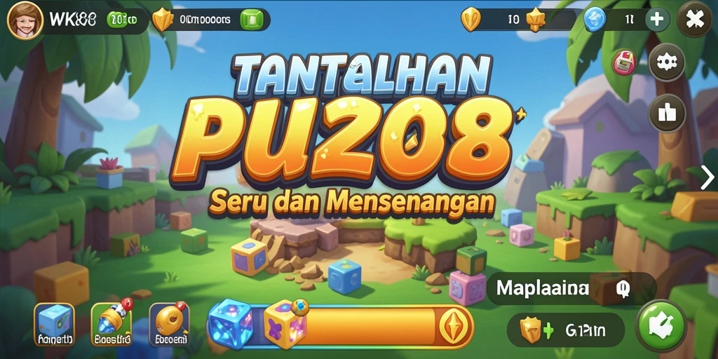 Tampilan gameplay yang menantang dari WK888 dengan berbagai teka-teki.